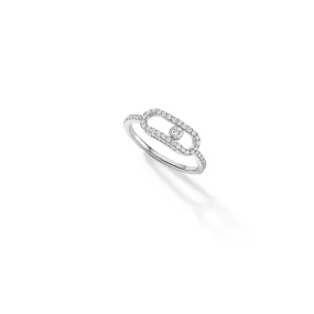 0.32ctw White Gold Diamond Pavé Fashion Ring