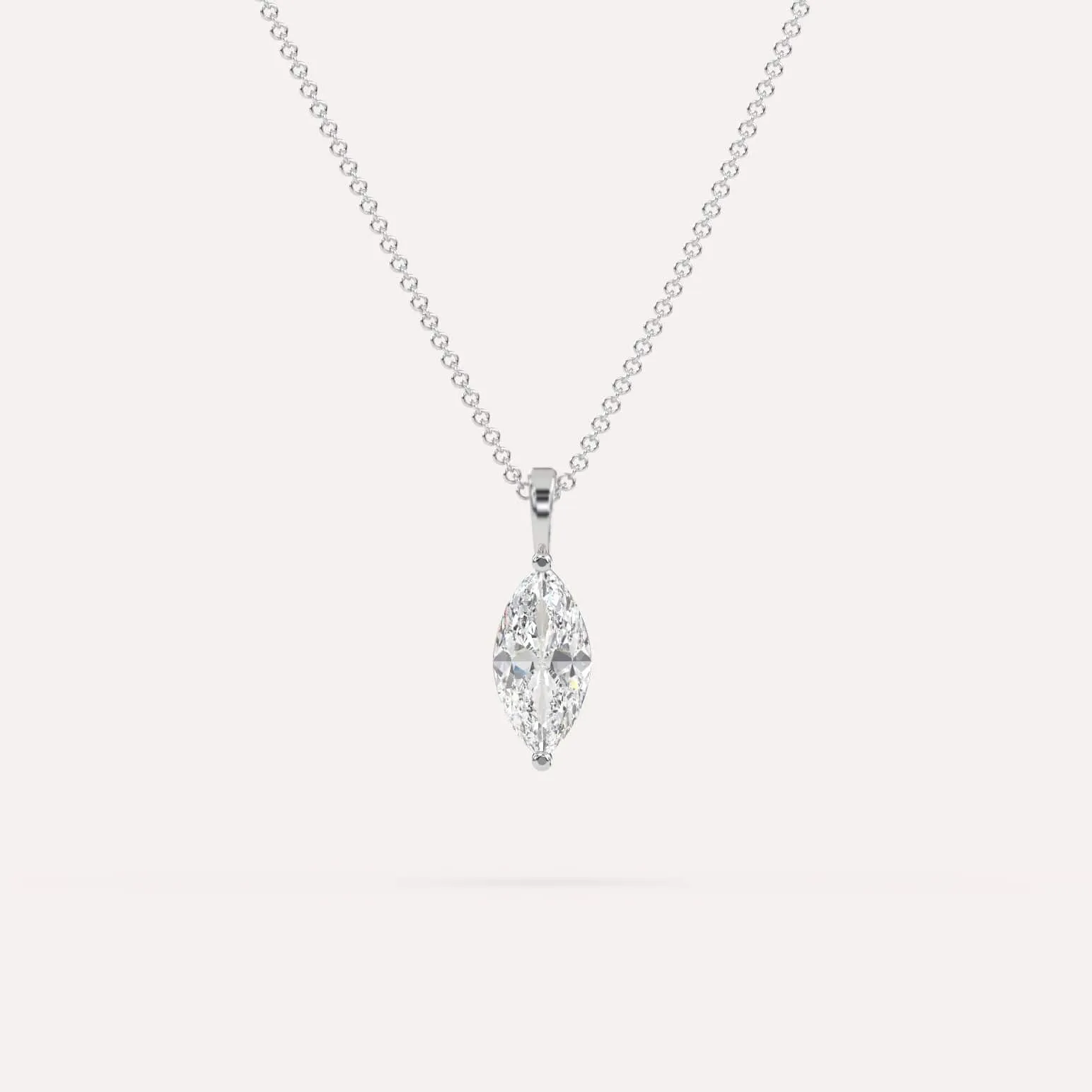 1 carat Marquise Diamond Pendant Necklace