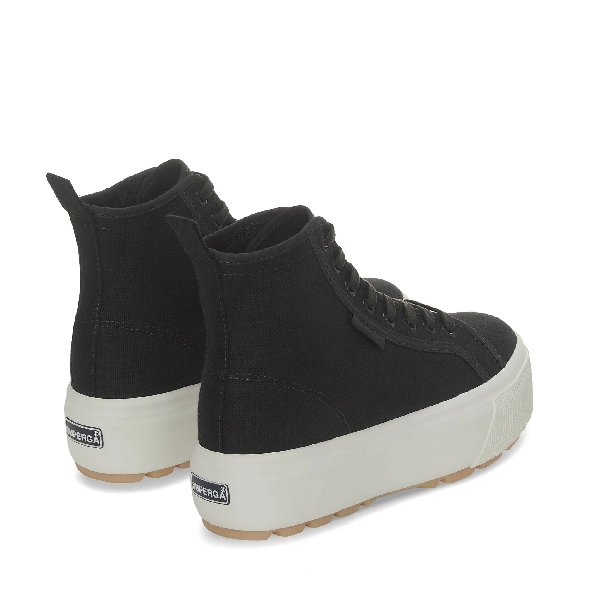 2708 High Top Tank Sneakers - Black Bristol Avorio Pearl Gum