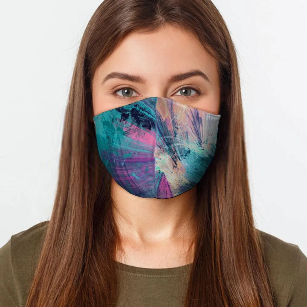 Abstract Colors Face Cover