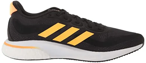 adidas Men's Supernova   Running Shoe, Core Black/Flash Orange/Flash Orange, 9