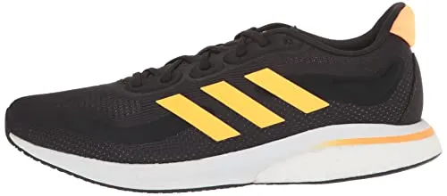 adidas Men's Supernova   Running Shoe, Core Black/Flash Orange/Flash Orange, 9