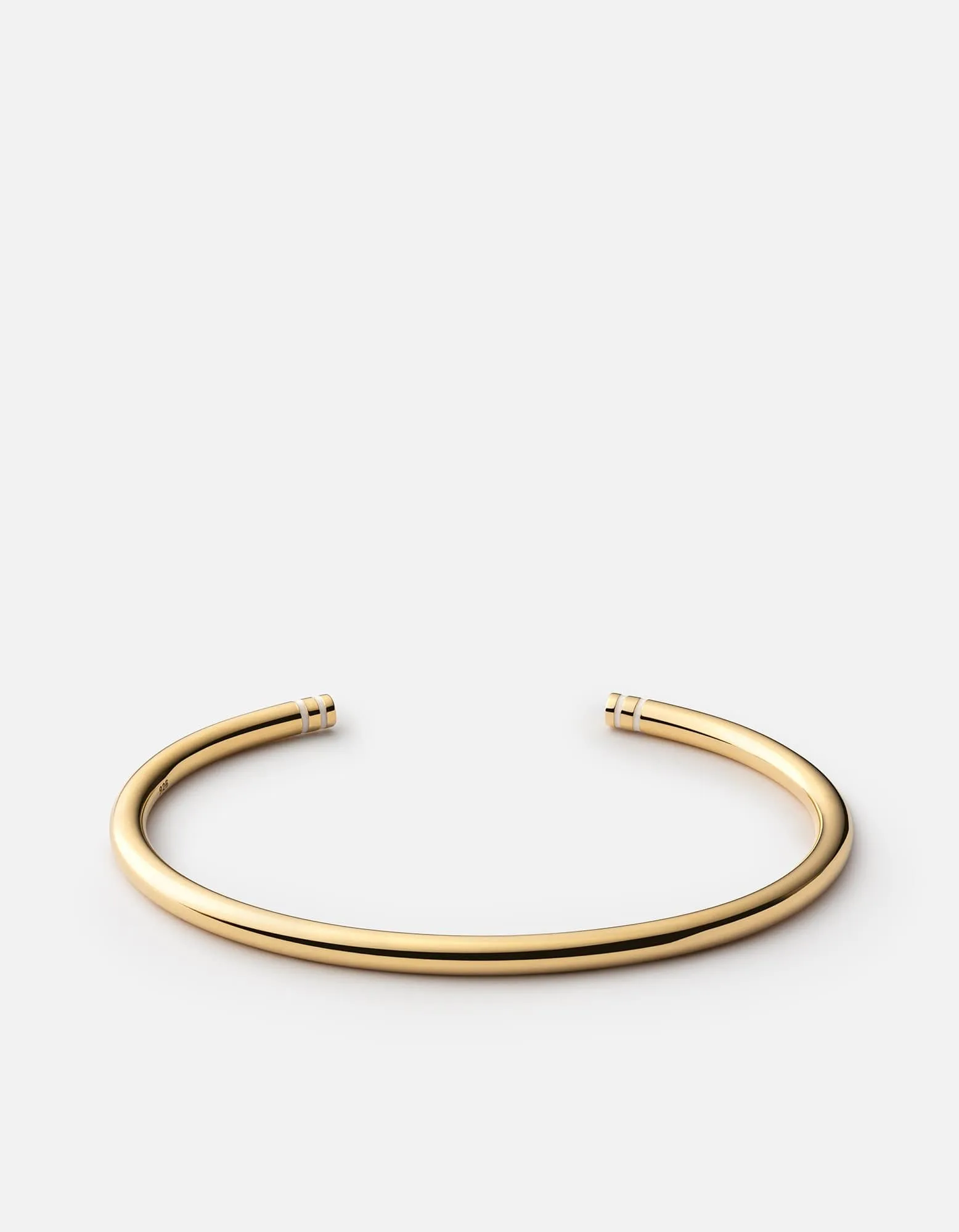 Aire Cuff, Gold Vermeil/Off-White