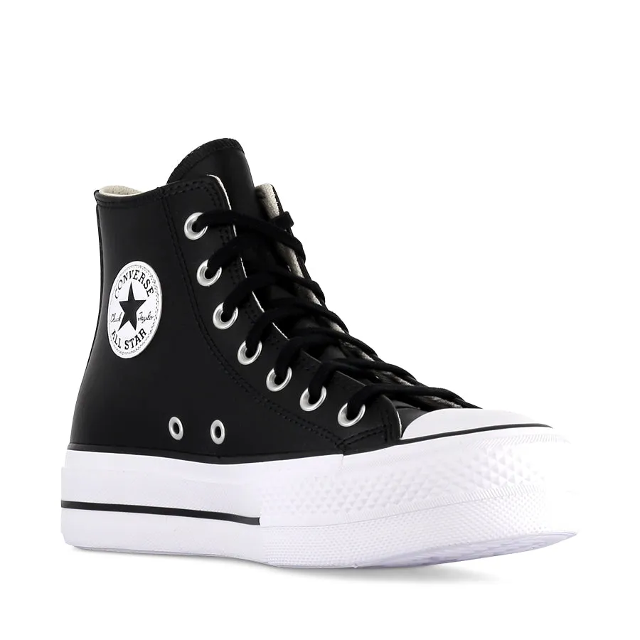 ALL STAR HI LIFT LEATHER - BLACK/BLACK/WHITE