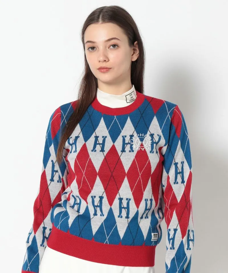 Alton Argyle Sweater | WOMEN