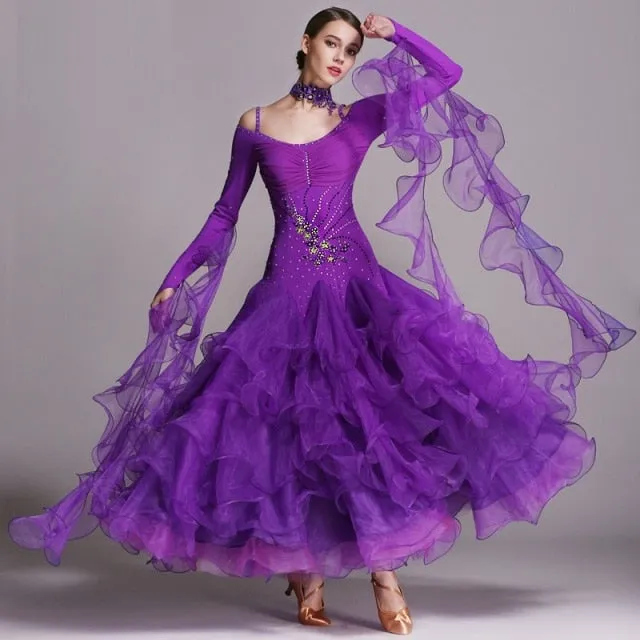 #B260 Ballroom Dress- Waltz- Modern- Foxtrot -Tango