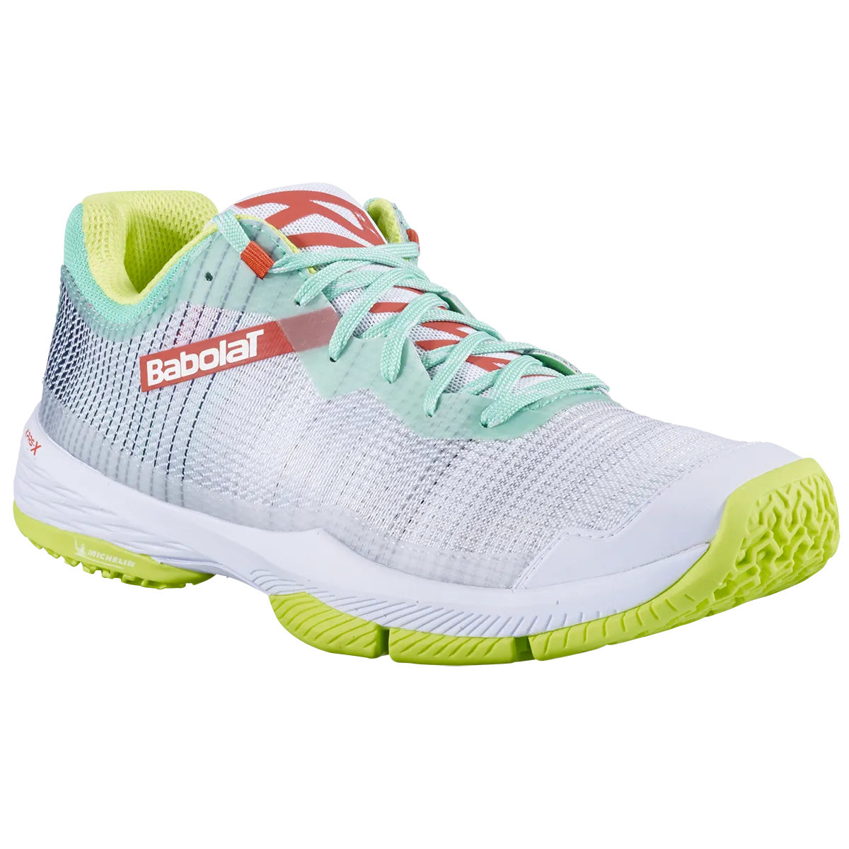 Babolat Women's Jet Ritma Padel Shoe Grey Spring Bouquet