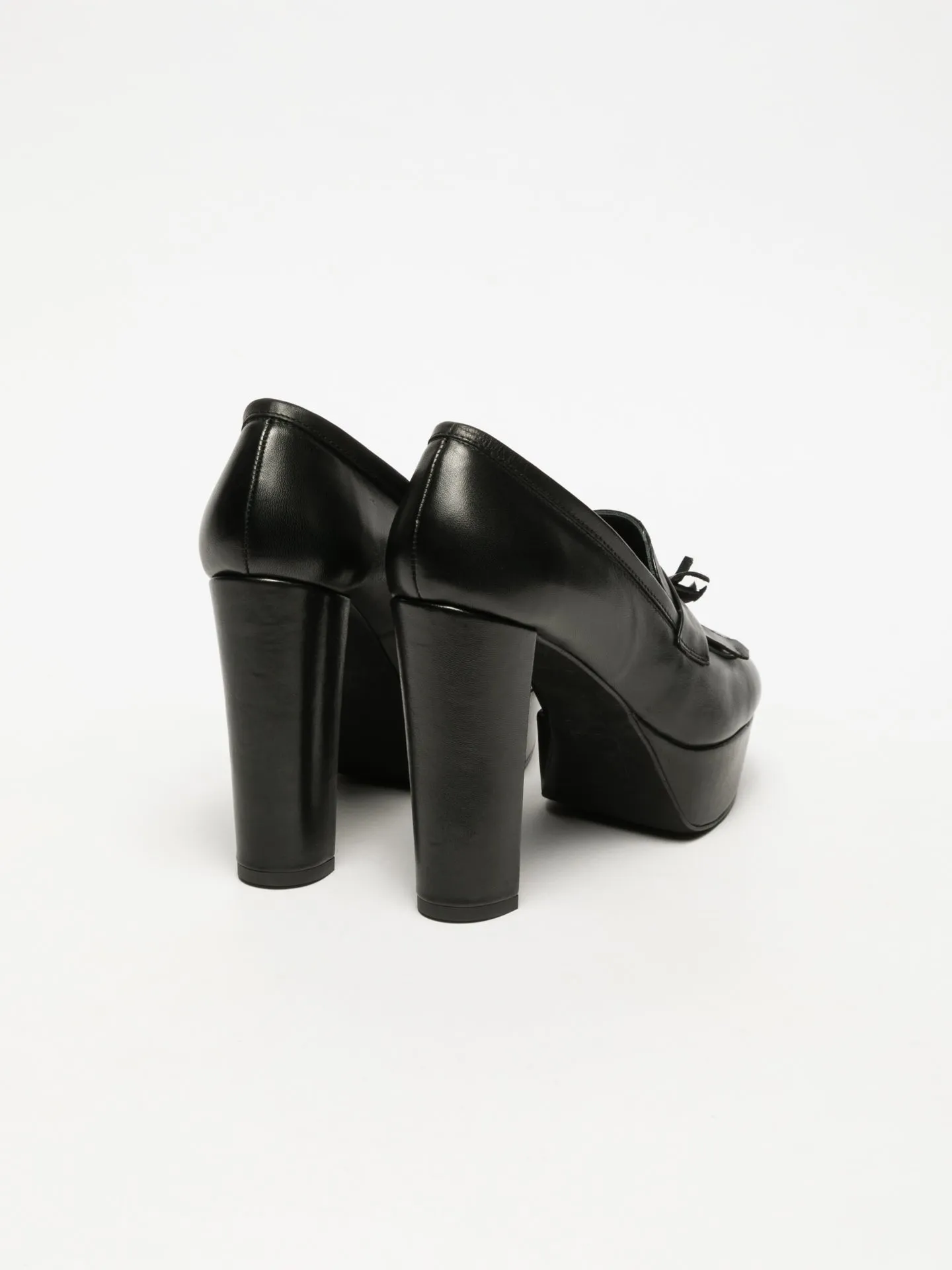 Black Chunky Heel Shoes