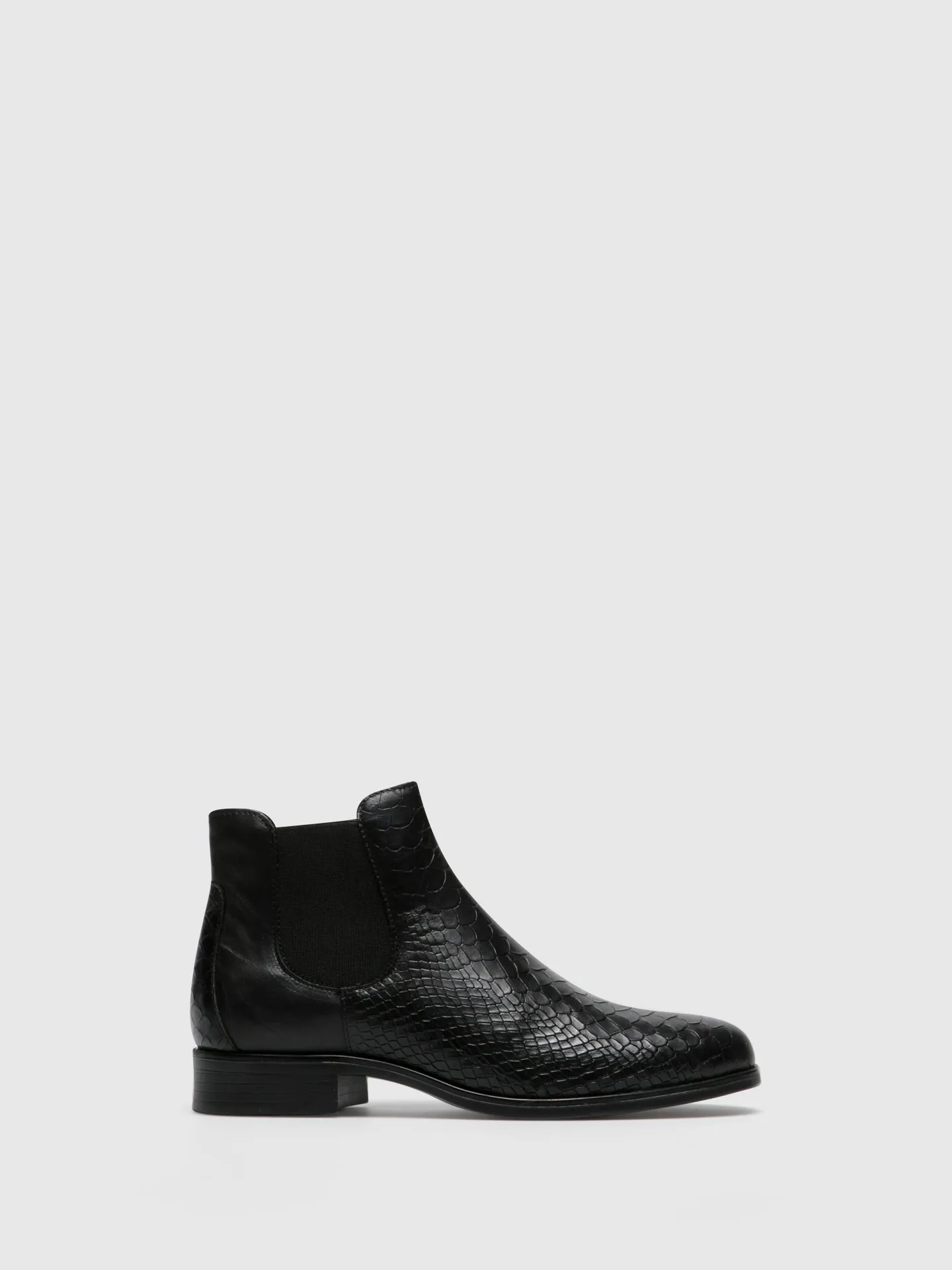 Black Elasticated Ankle Boots