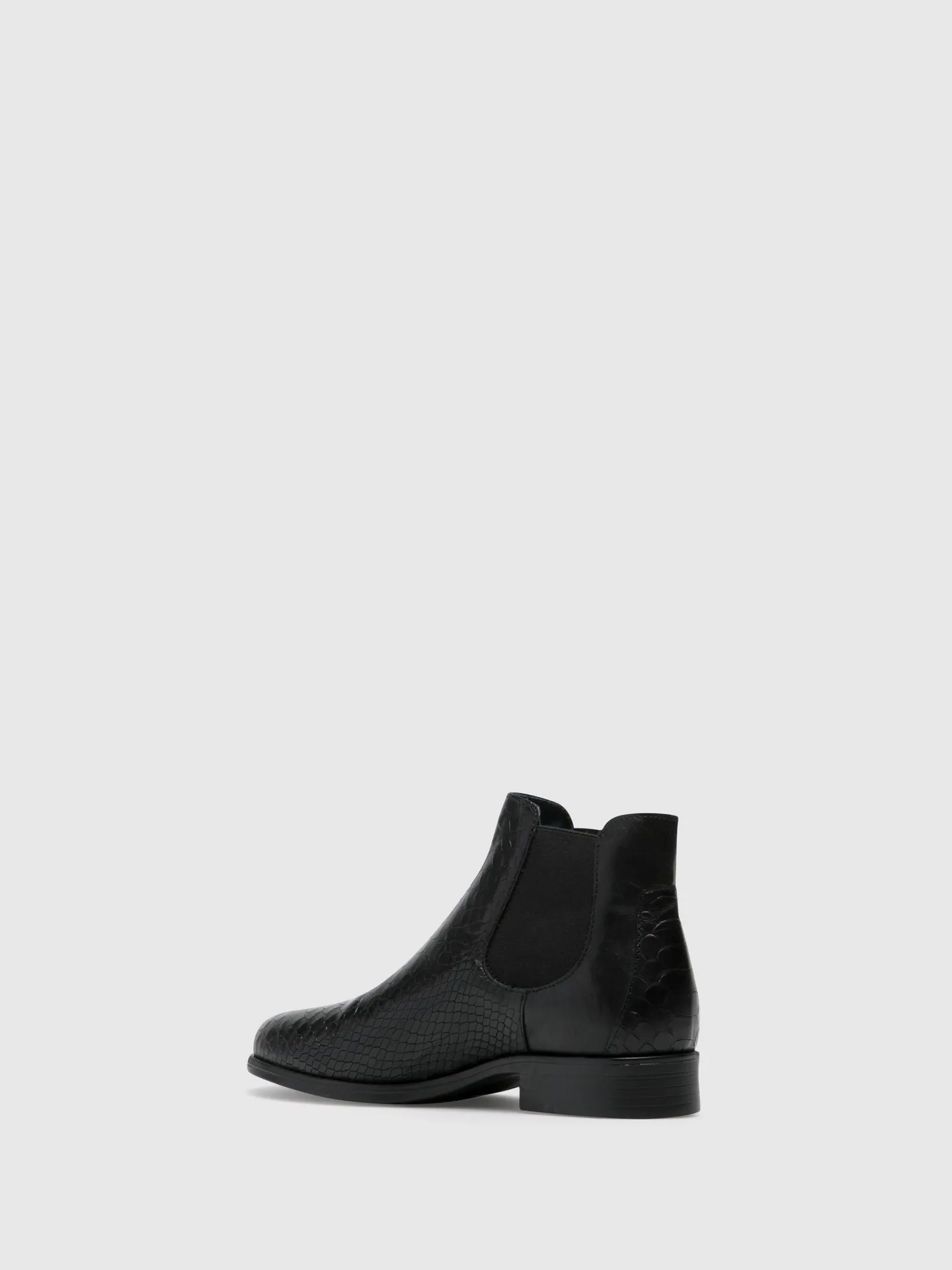 Black Elasticated Ankle Boots