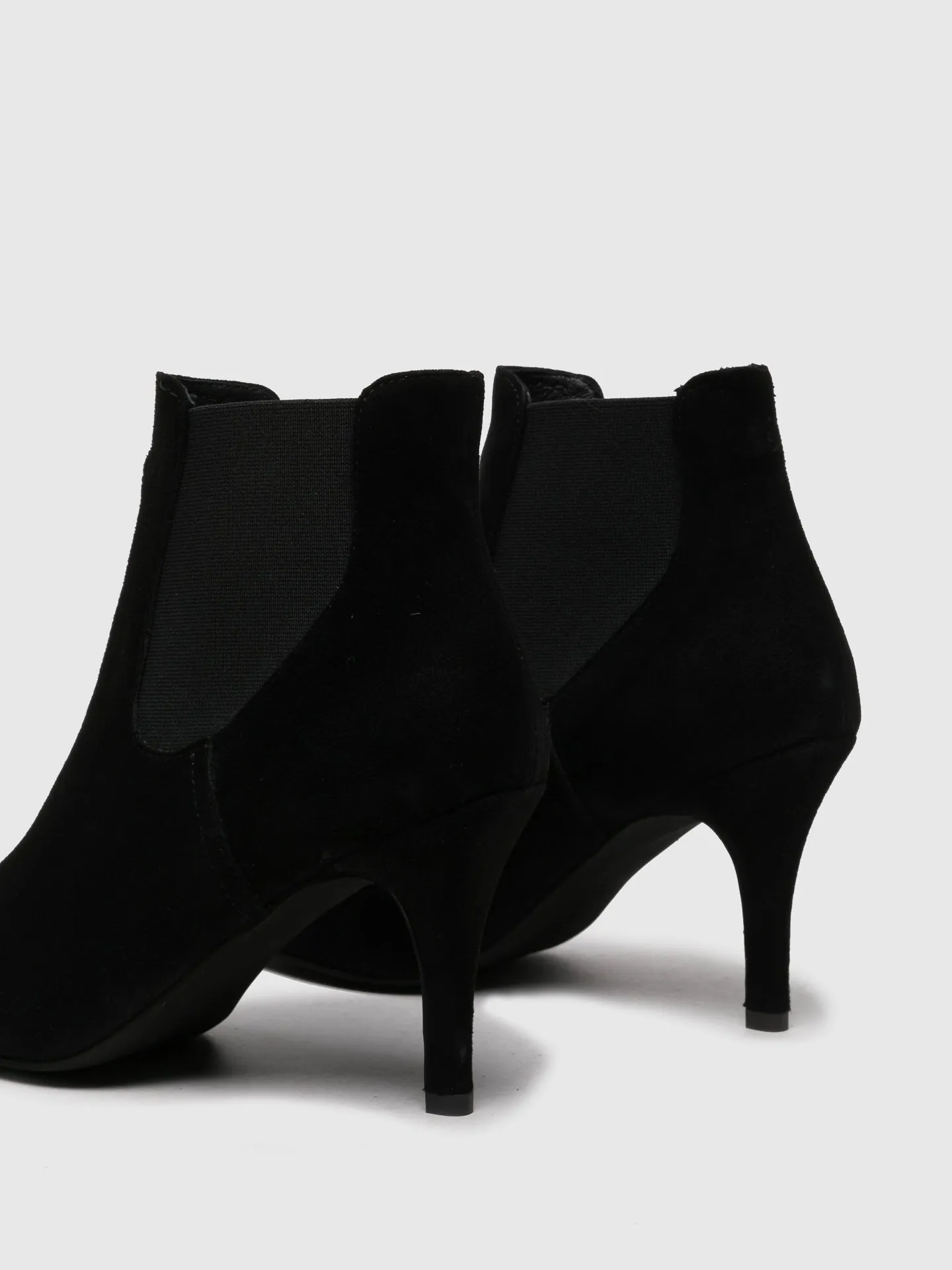 Black Elasticated Ankle Boots