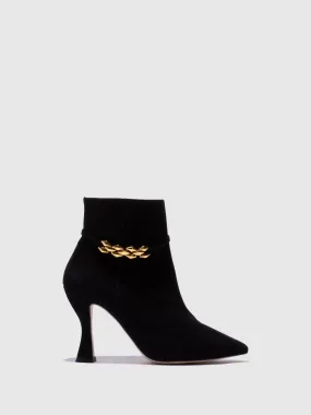 Black Zip Up Ankle Boots