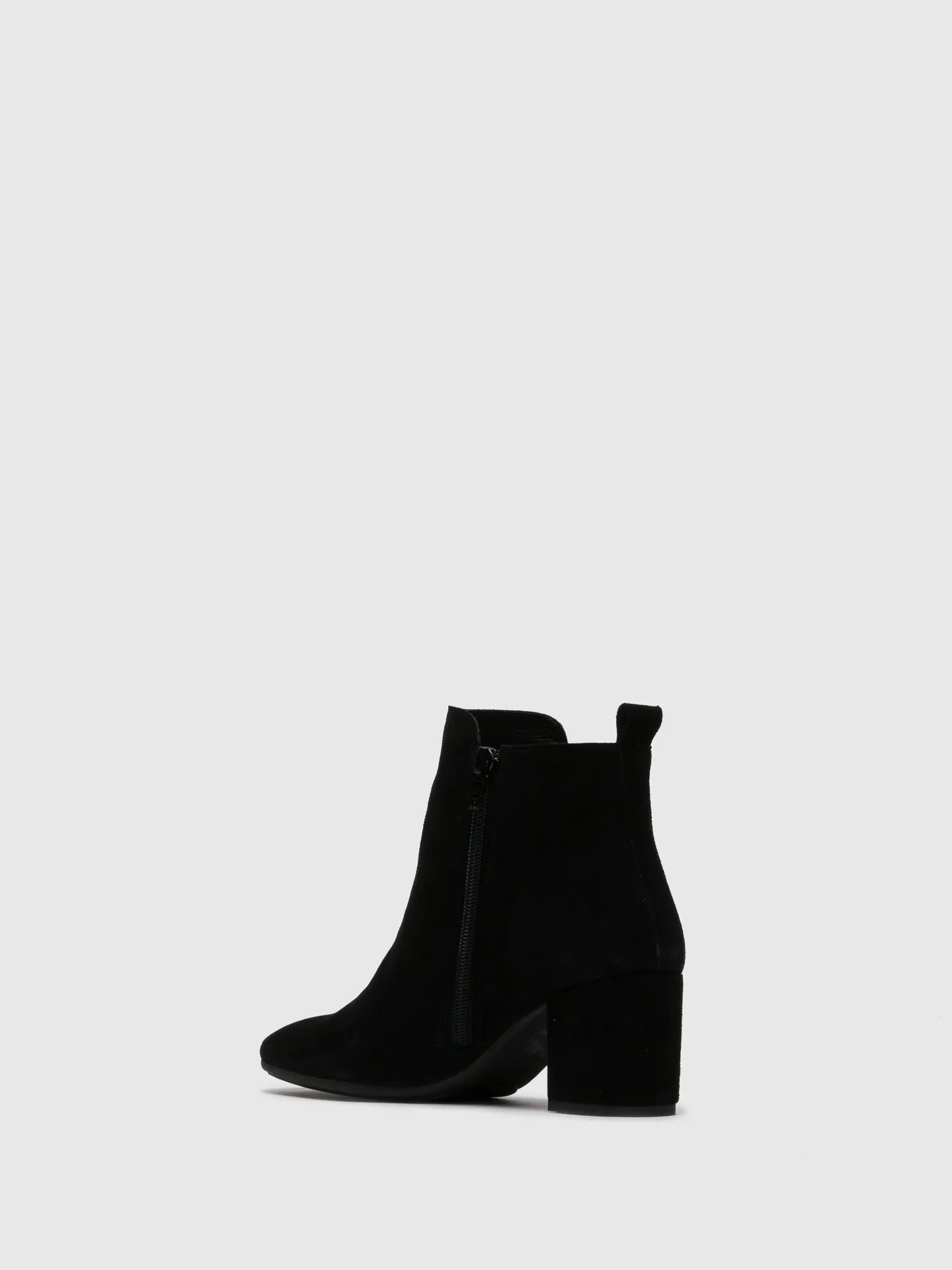 Black Zip Up Ankle Boots