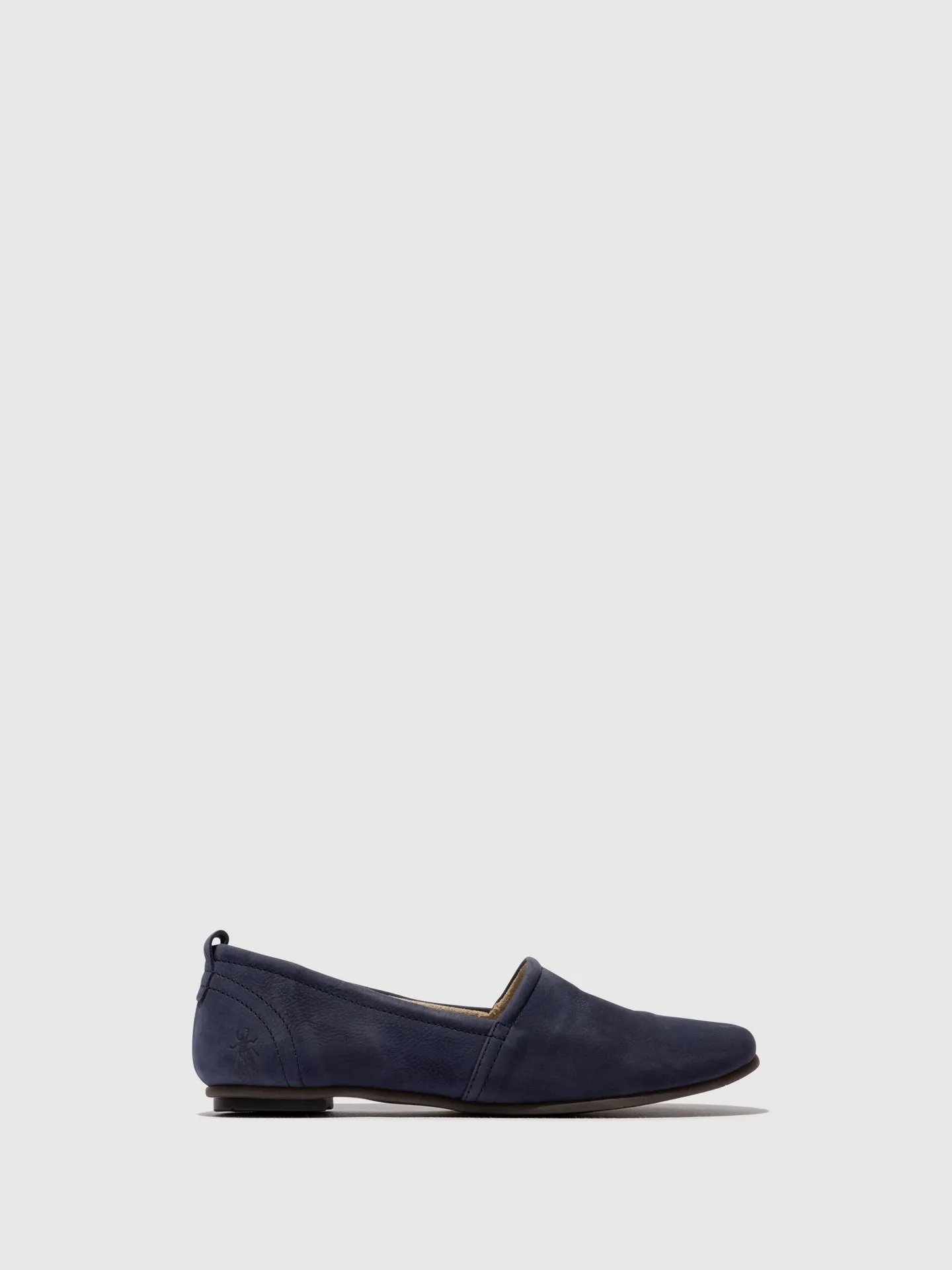 Blue Round Toe Ballerinas