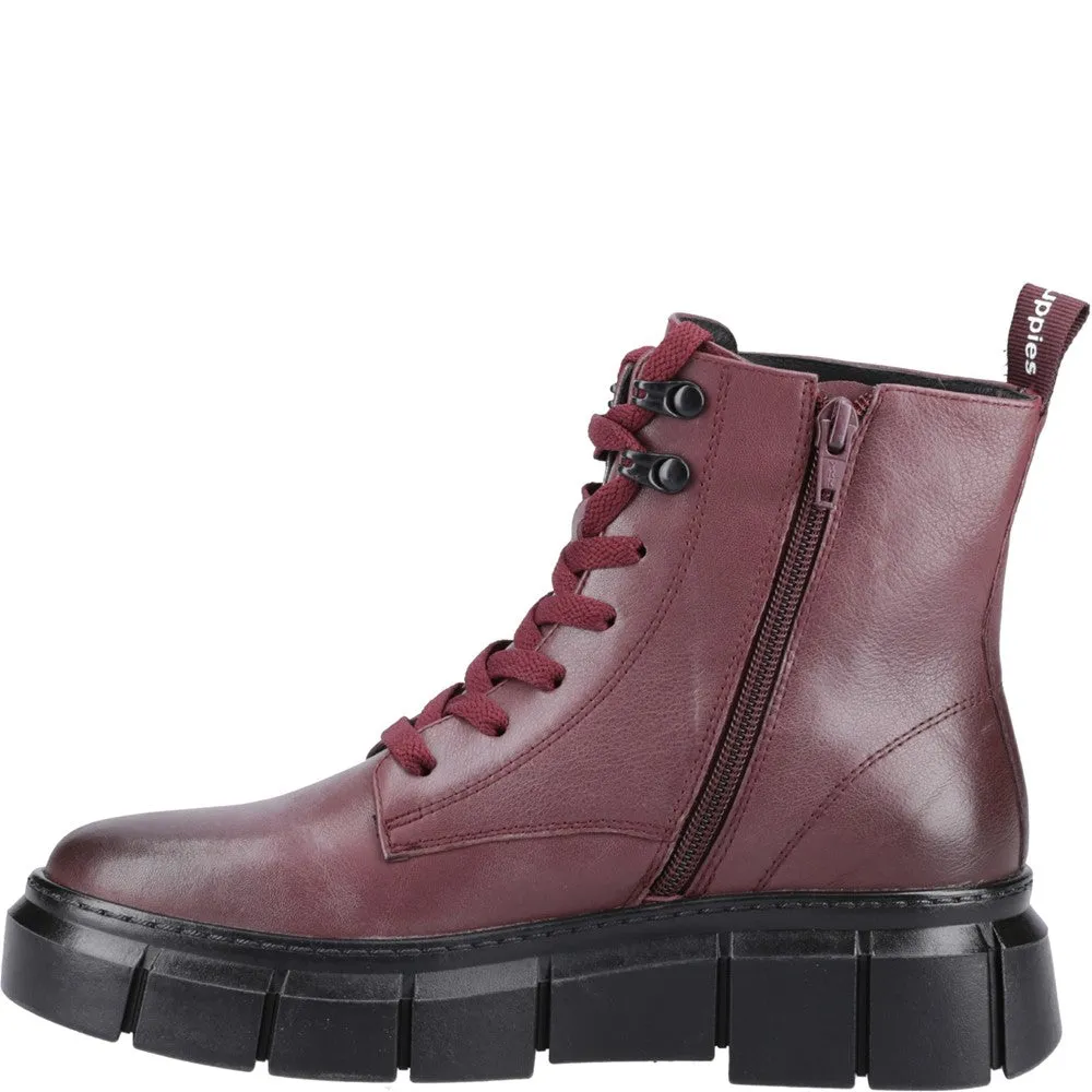 Bordeaux Fawn Ankle Boots