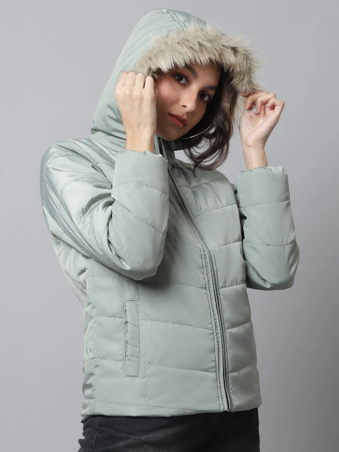 Cantabil  Women Green Jacket