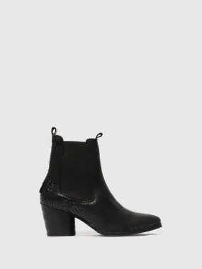 Chelsea Ankle Boots ADEN824FLY CROCO BLACK