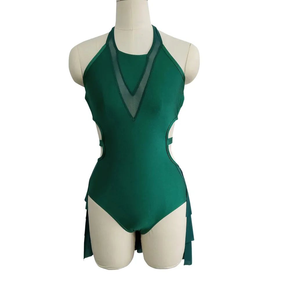 #D027-A Nylon/Lycra Mesh Modern Contempory Costume- Dance SchoolTrouope or Solo Performance