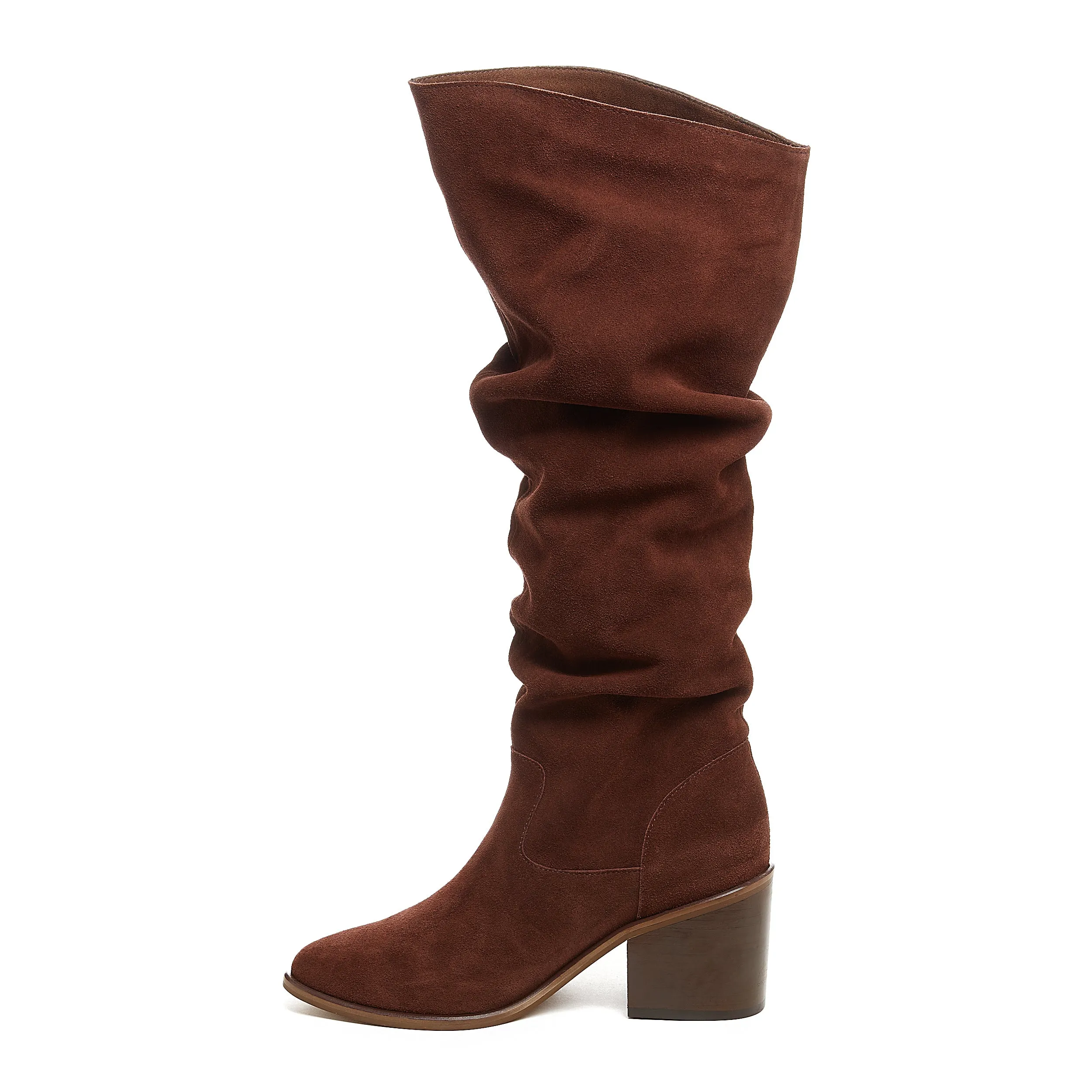 Easton Brown Suede Slouchy Boots