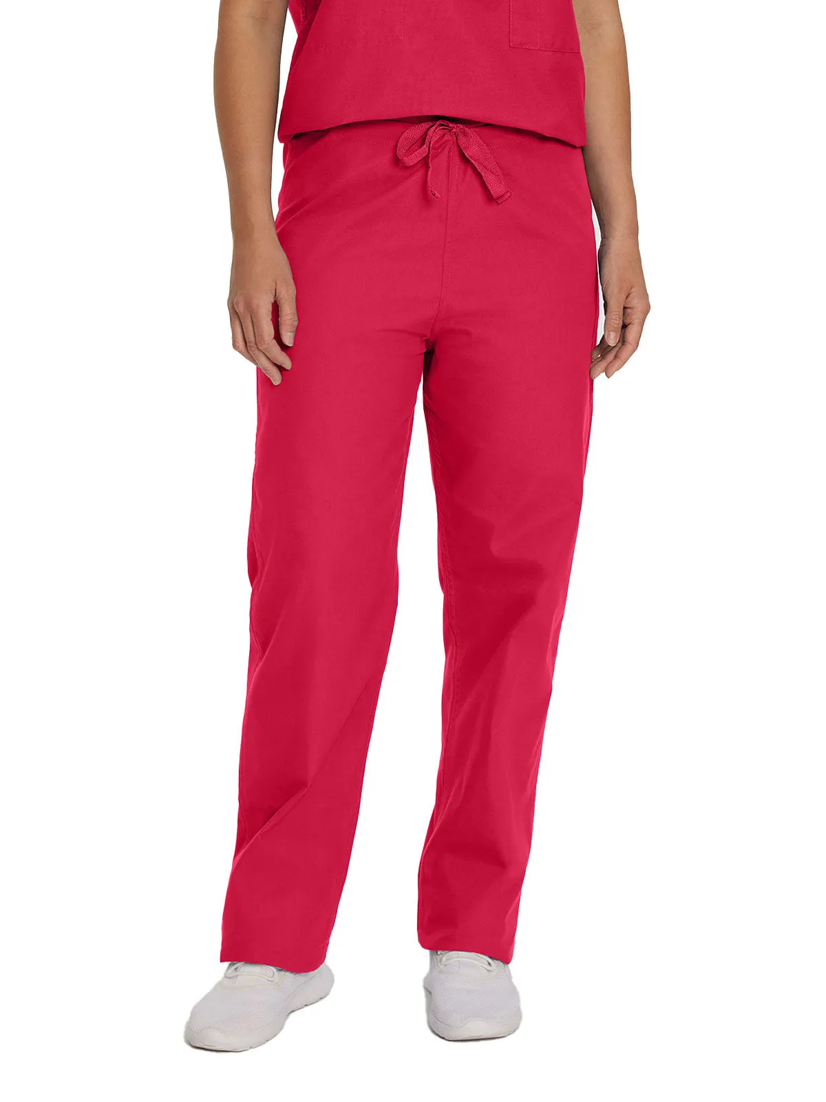 Essentials - Unisex Classic Fit Reversible Drawstring Scrub Pants [1]