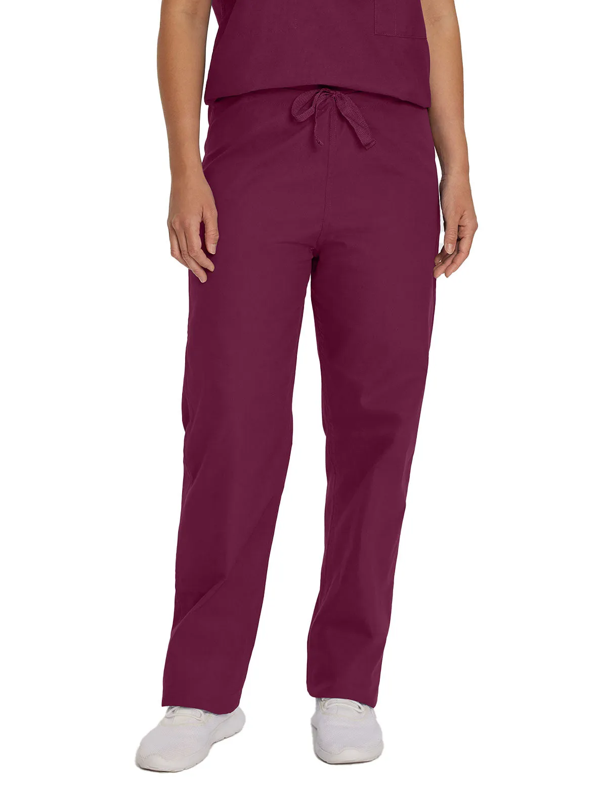 Essentials - Unisex Classic Fit Reversible Drawstring Scrub Pants [1]