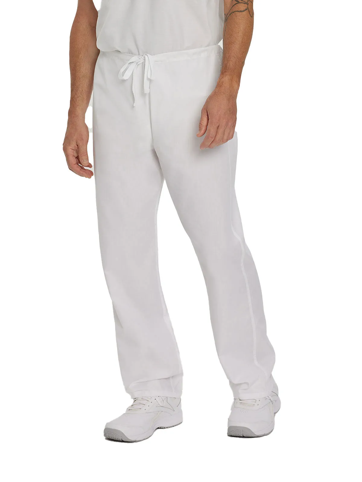 Essentials - Unisex Classic Fit Reversible Drawstring Scrub Pants [1]