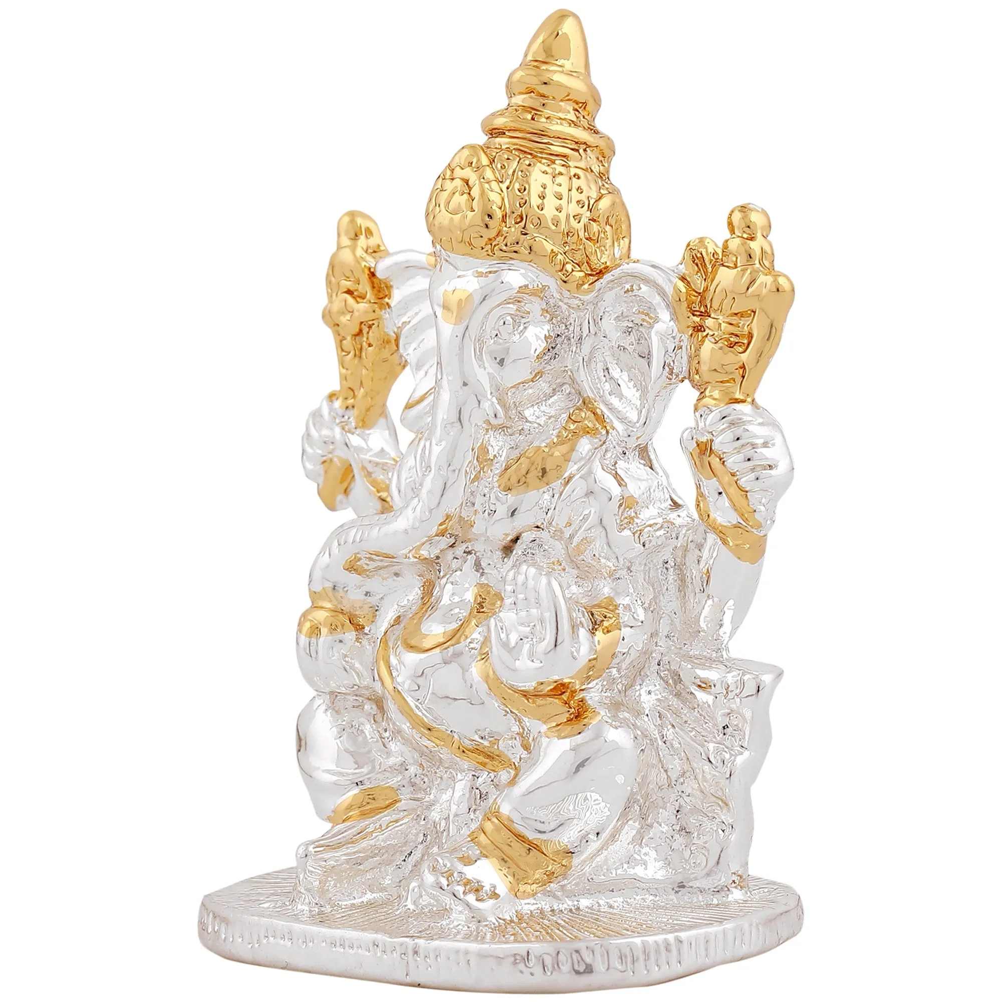 Estele Gold & Rhodium Plated Divine Ganesh Idol