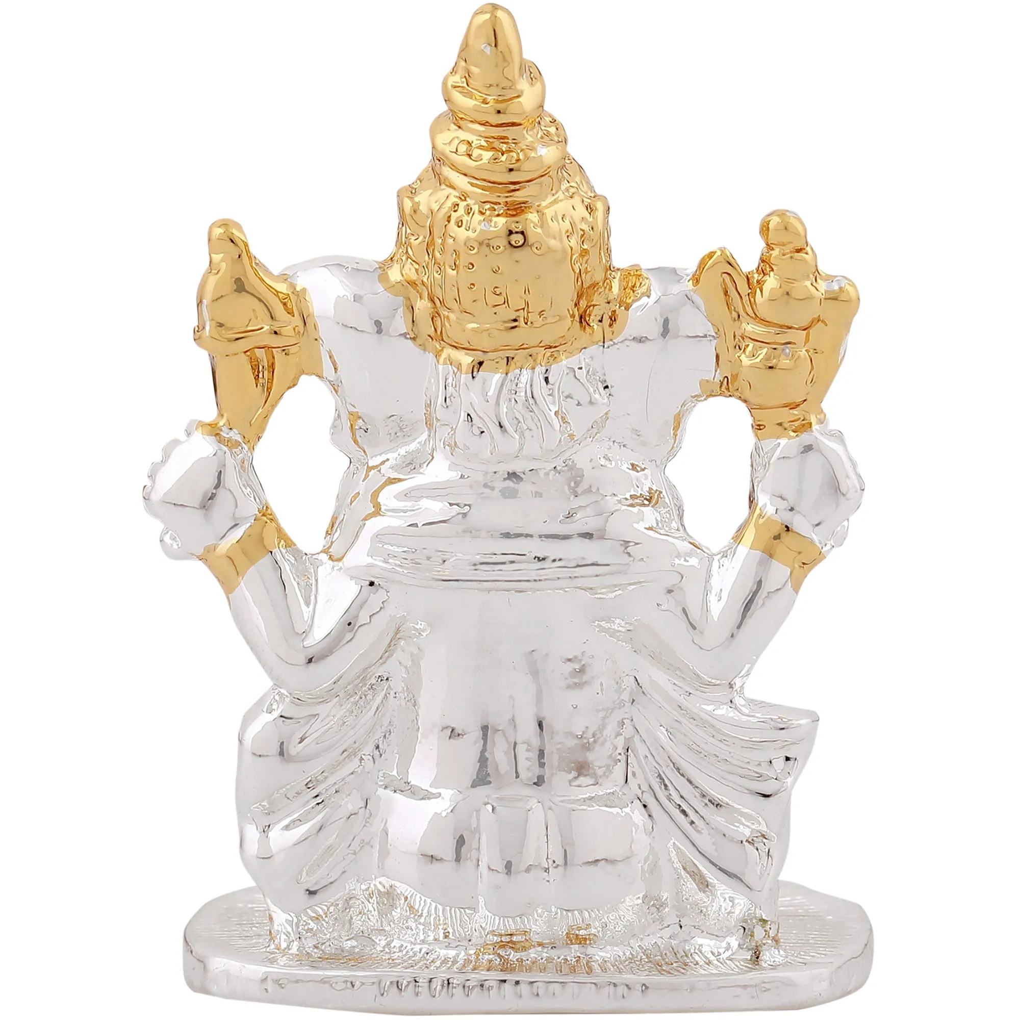 Estele Gold & Rhodium Plated Divine Ganesh Idol