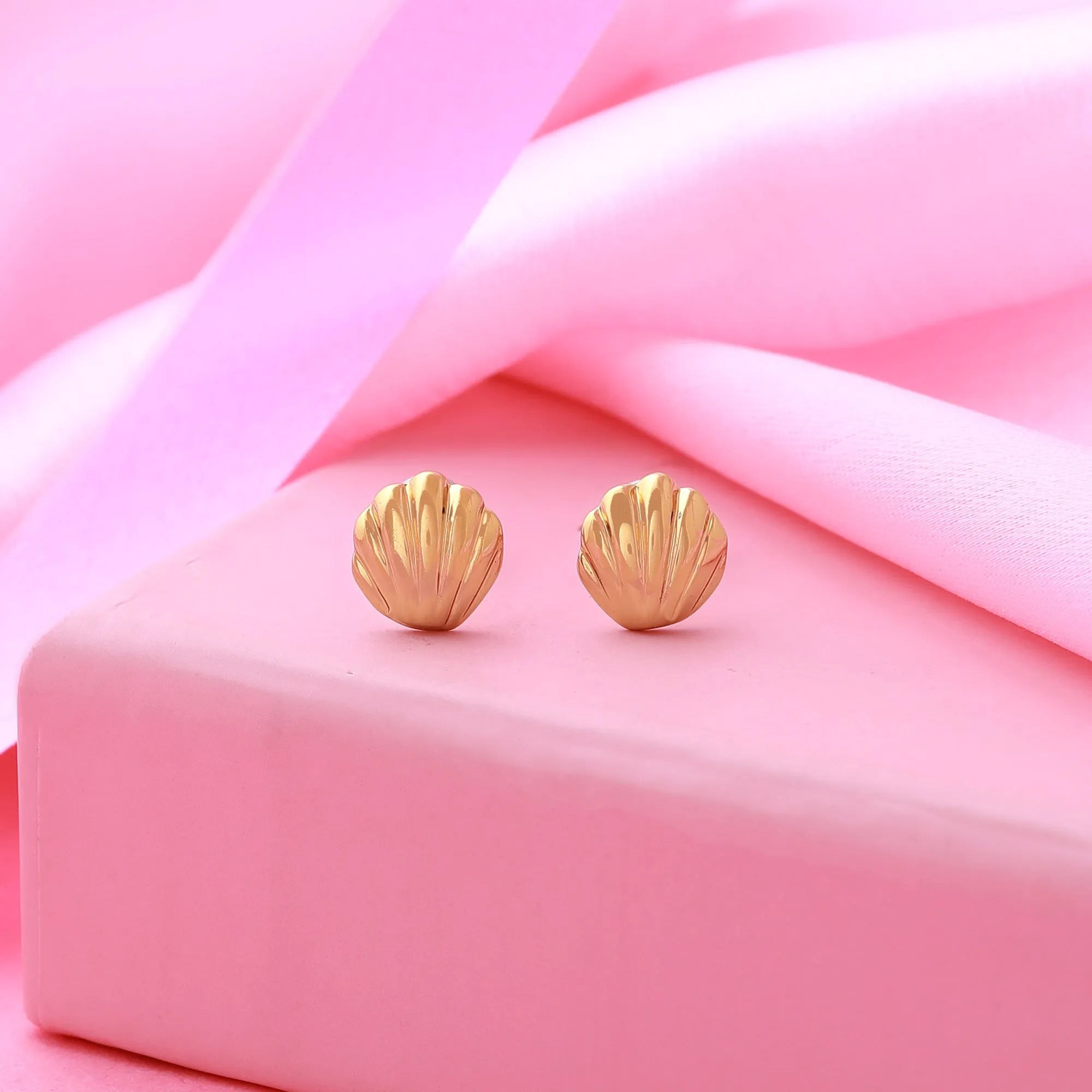 Estele Gold Plated Diamond Nakshatra Stud Earrings for women