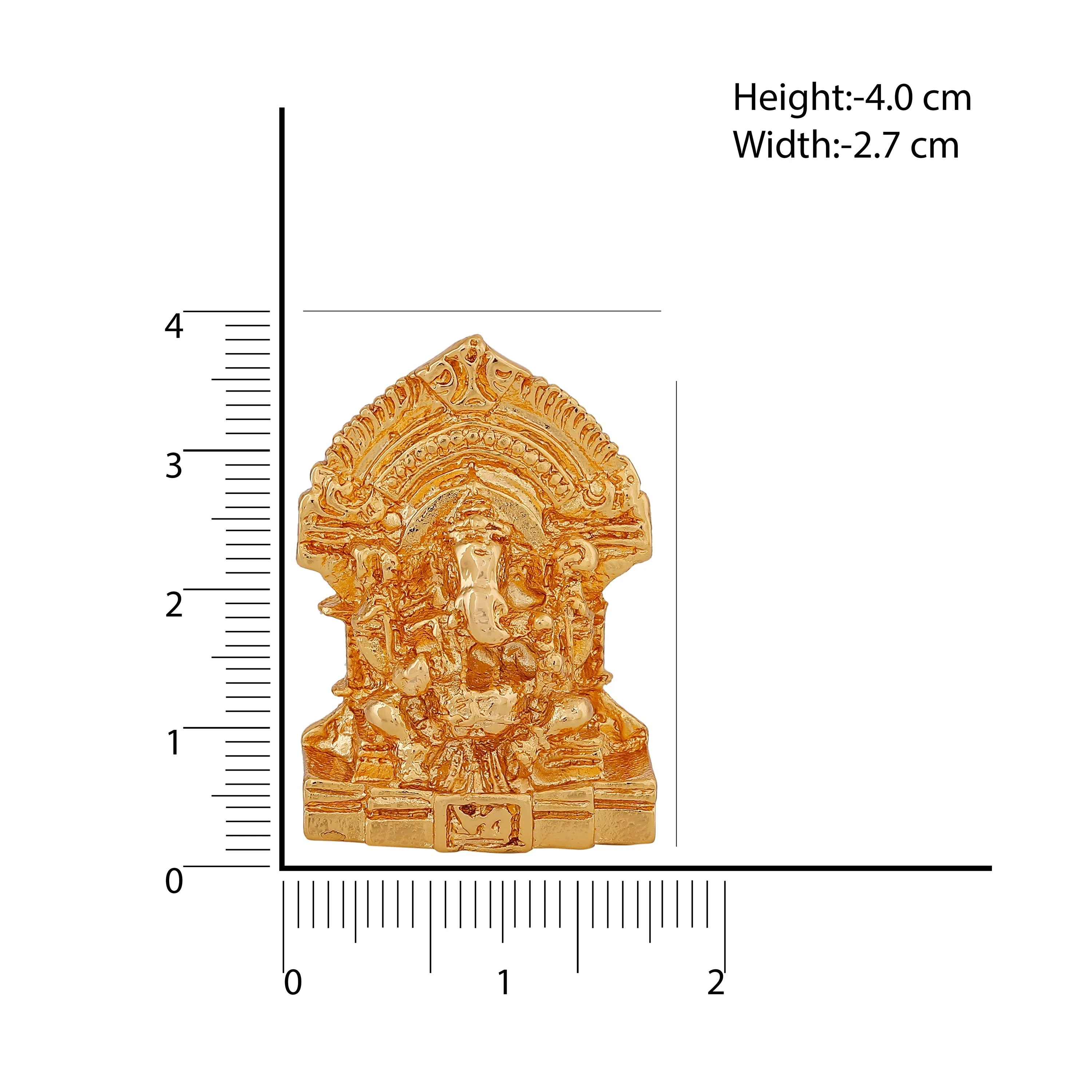 Estele Gold Plated Divine Ganesh Idol