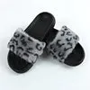 Fashion trend plush faux fur breathable luxury high quality fur slides slippers women