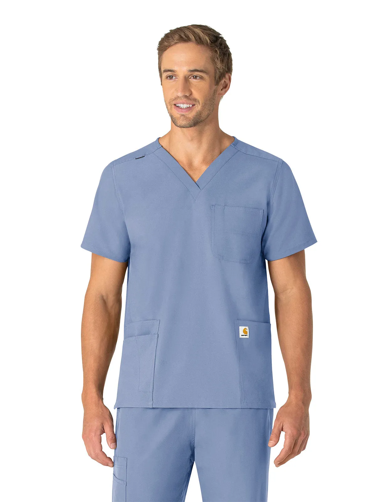 Force Essentials - Unisex V-Neck 6 Pocket Scrub Top