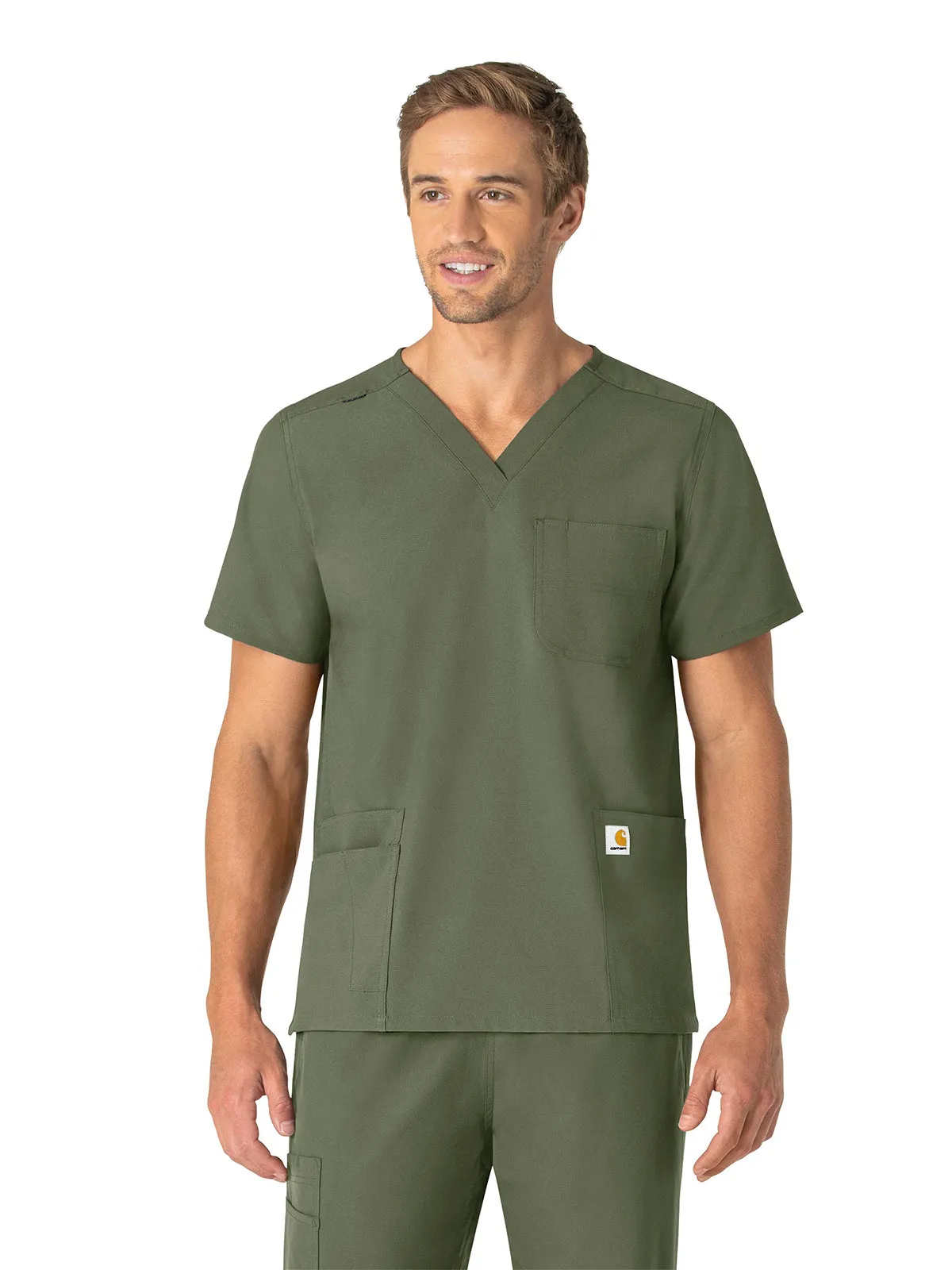 Force Essentials - Unisex V-Neck 6 Pocket Scrub Top