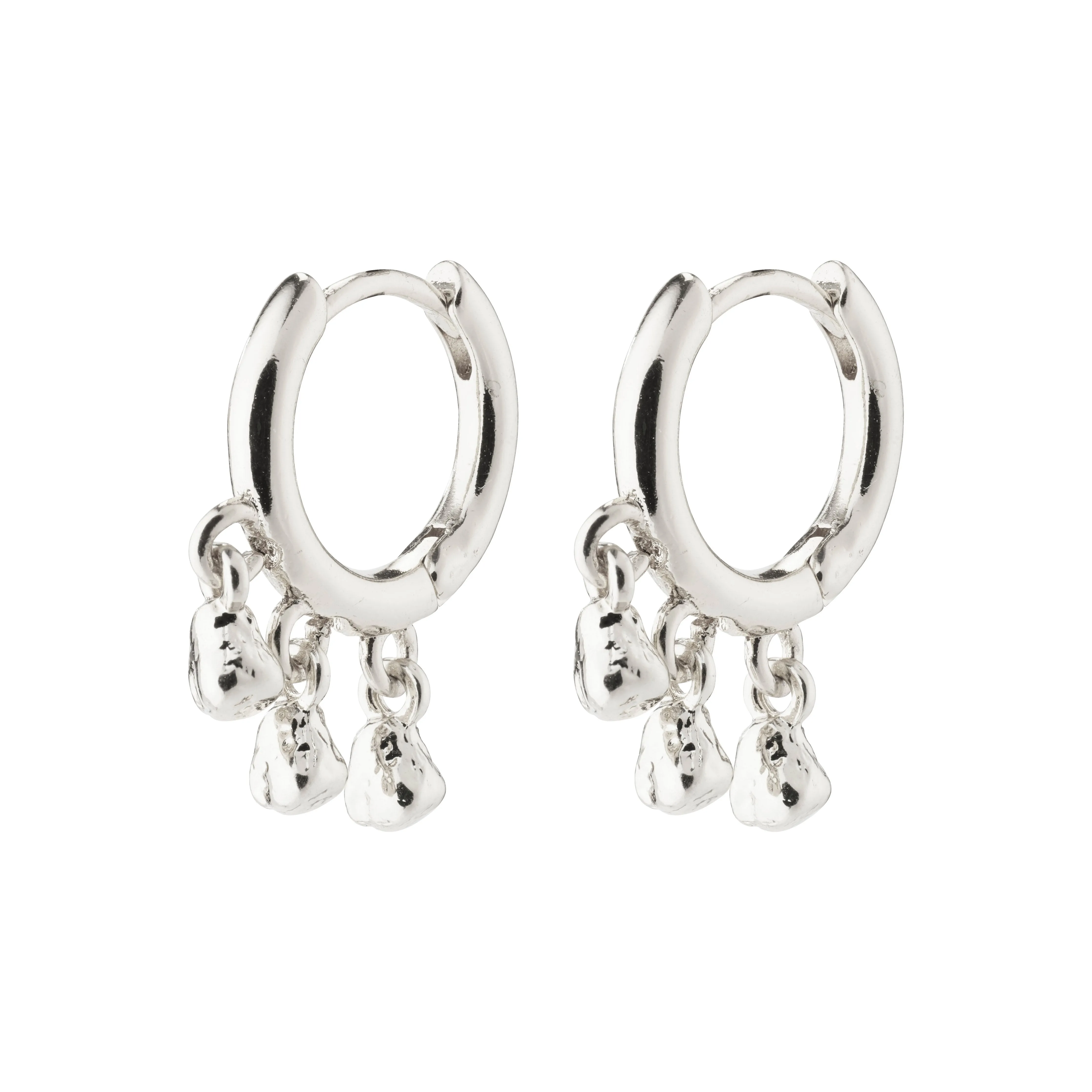 HALLIE hoop earrings silver-plated