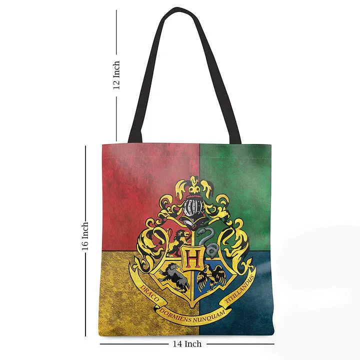 Harry Potter Inspired Hogwarts Crest Tote Bags