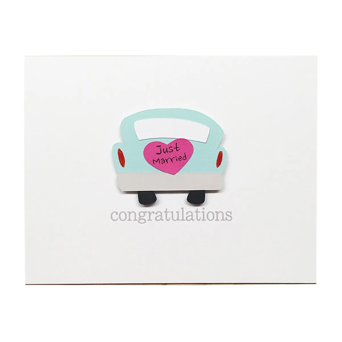 Just Married Car Card