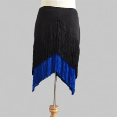 #L071 Latin Tassel Fringe Skirt- Ballroom- Salsa-Cha Cha-Rumba-Samba