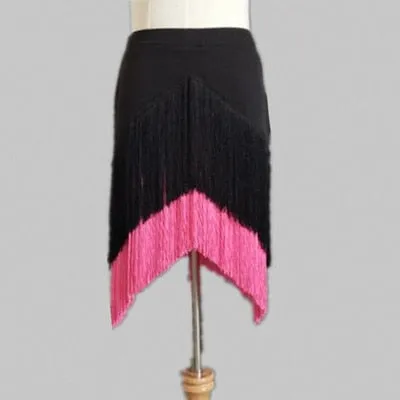 #L071 Latin Tassel Fringe Skirt- Ballroom- Salsa-Cha Cha-Rumba-Samba