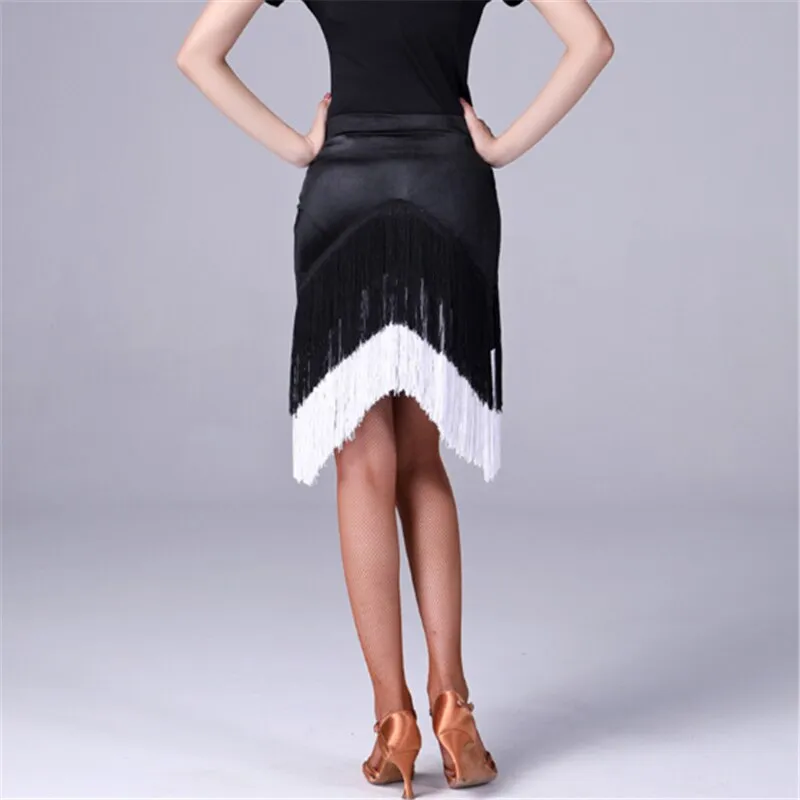 #L071 Latin Tassel Fringe Skirt- Ballroom- Salsa-Cha Cha-Rumba-Samba