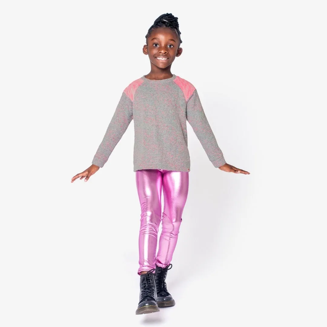 Leggings | Metallic Pink