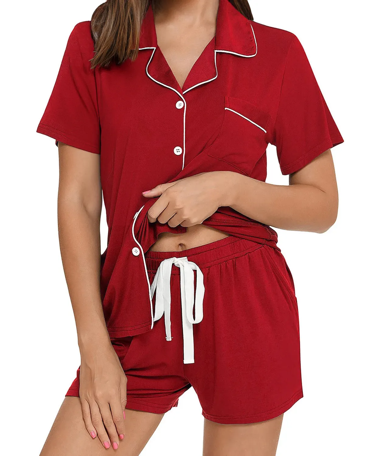 Modal T-shirt and Shorts Pyjamas for Women