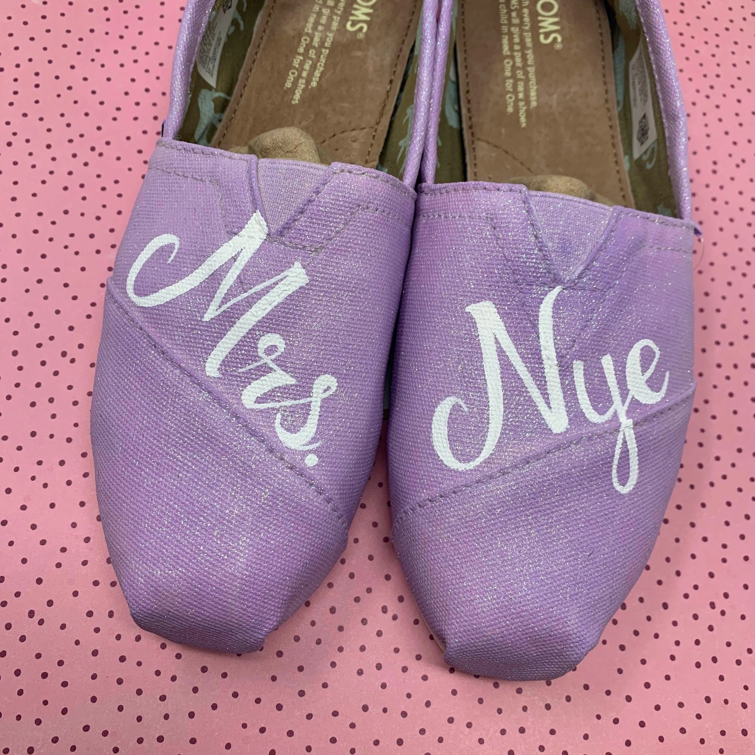 Mrs. Lavender Wedding Shoes