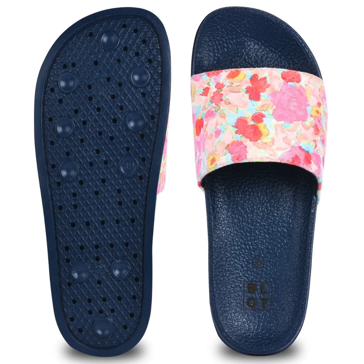 Paragon  K10906L Women Casual Slides | Stylish Sliders for Everyday Use for Ladies | Trendy & Comfortable Slippers with Cushioned Soles