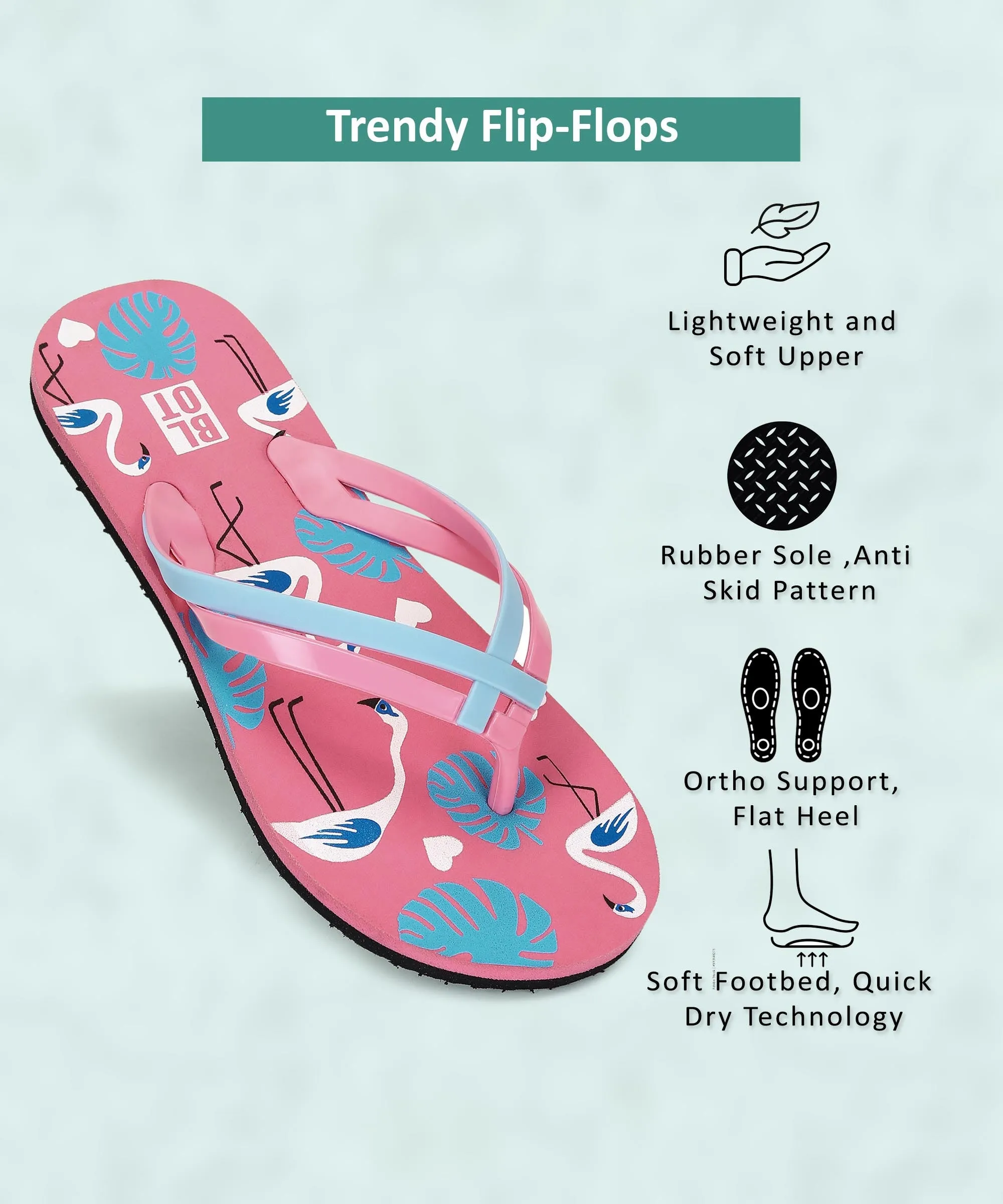 Paragon K3310L Women Stylish Flip Flops | Comfortable Flip Flops for Daily Use | Lightweight and Easy to Wash