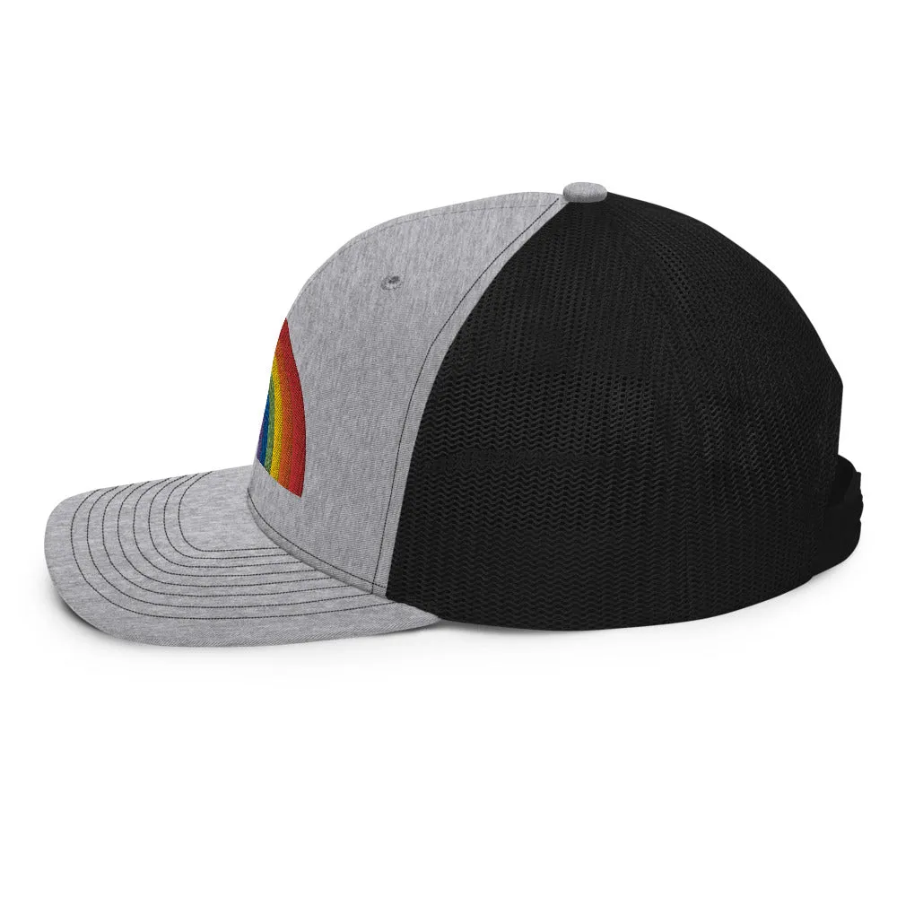 RAINBOW COLLECTION: Embroidered Trucker Style Baseball Cap