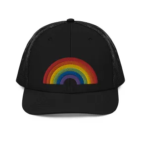 RAINBOW COLLECTION: Embroidered Trucker Style Baseball Cap