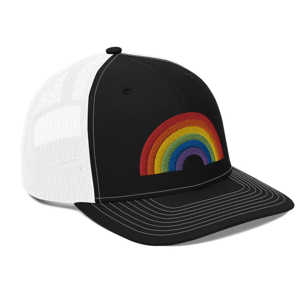 RAINBOW COLLECTION: Embroidered Trucker Style Baseball Cap