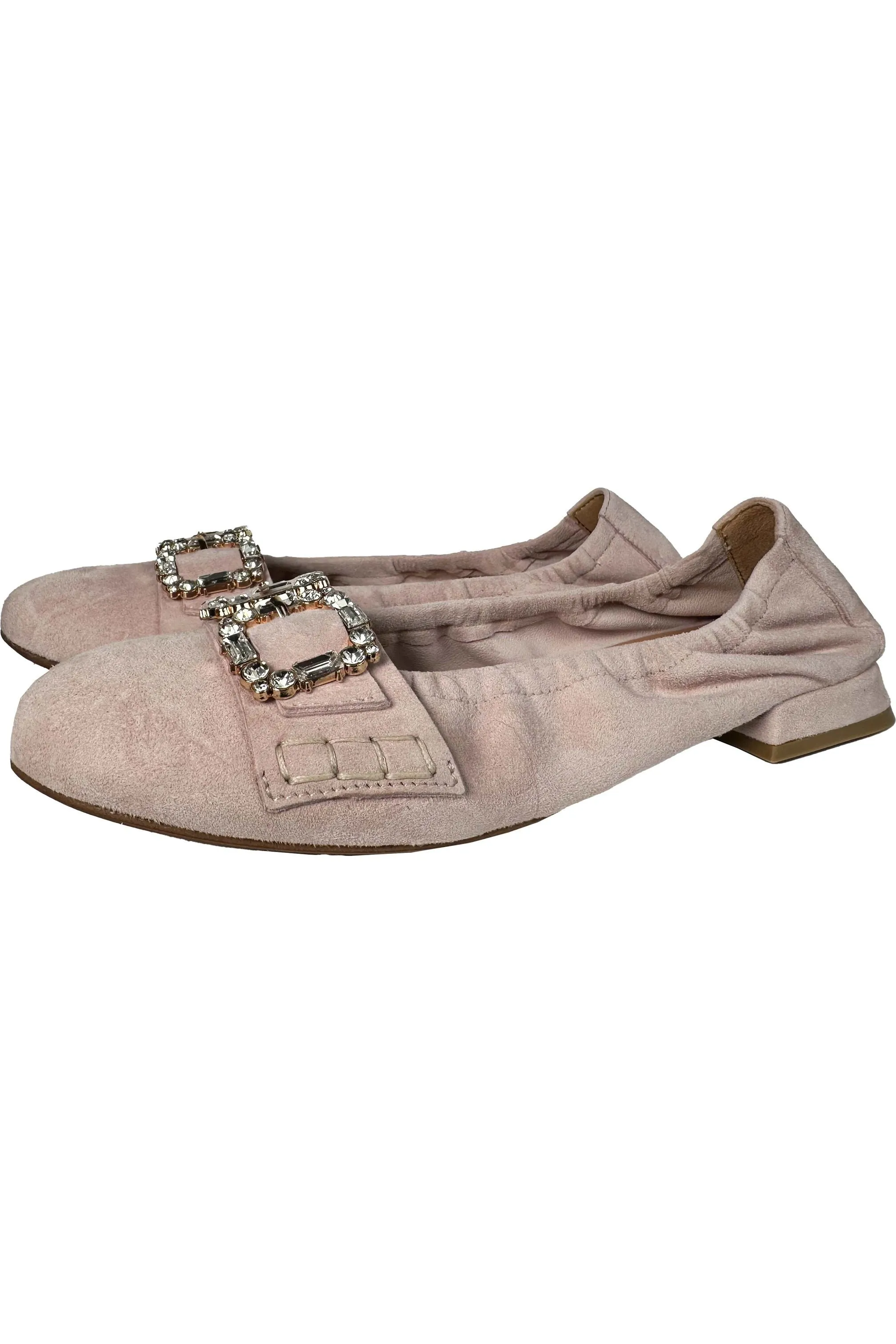 Robertson Madison Adriel Clasp Ballet Flat 51.170.011F | Camoscio Rosa (Pink Suede) | Clearance Final Sale