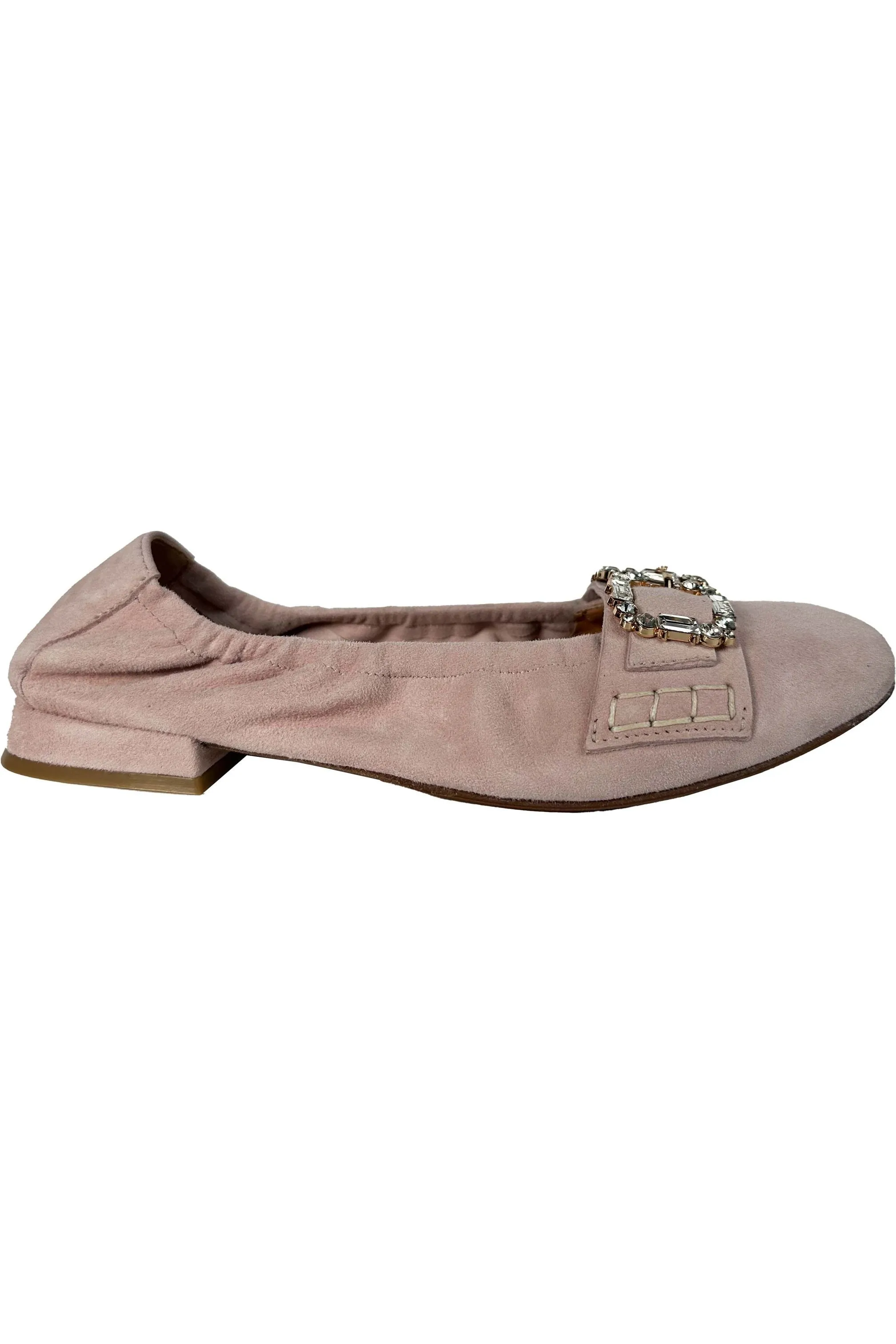 Robertson Madison Adriel Clasp Ballet Flat 51.170.011F | Camoscio Rosa (Pink Suede) | Clearance Final Sale