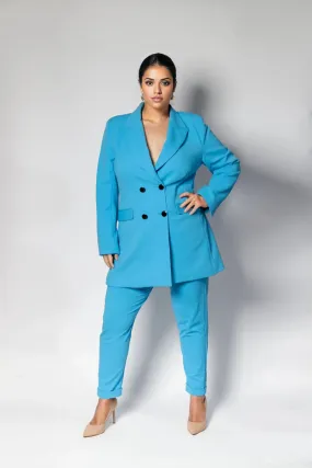 Sarah Blazer Scuba Blue